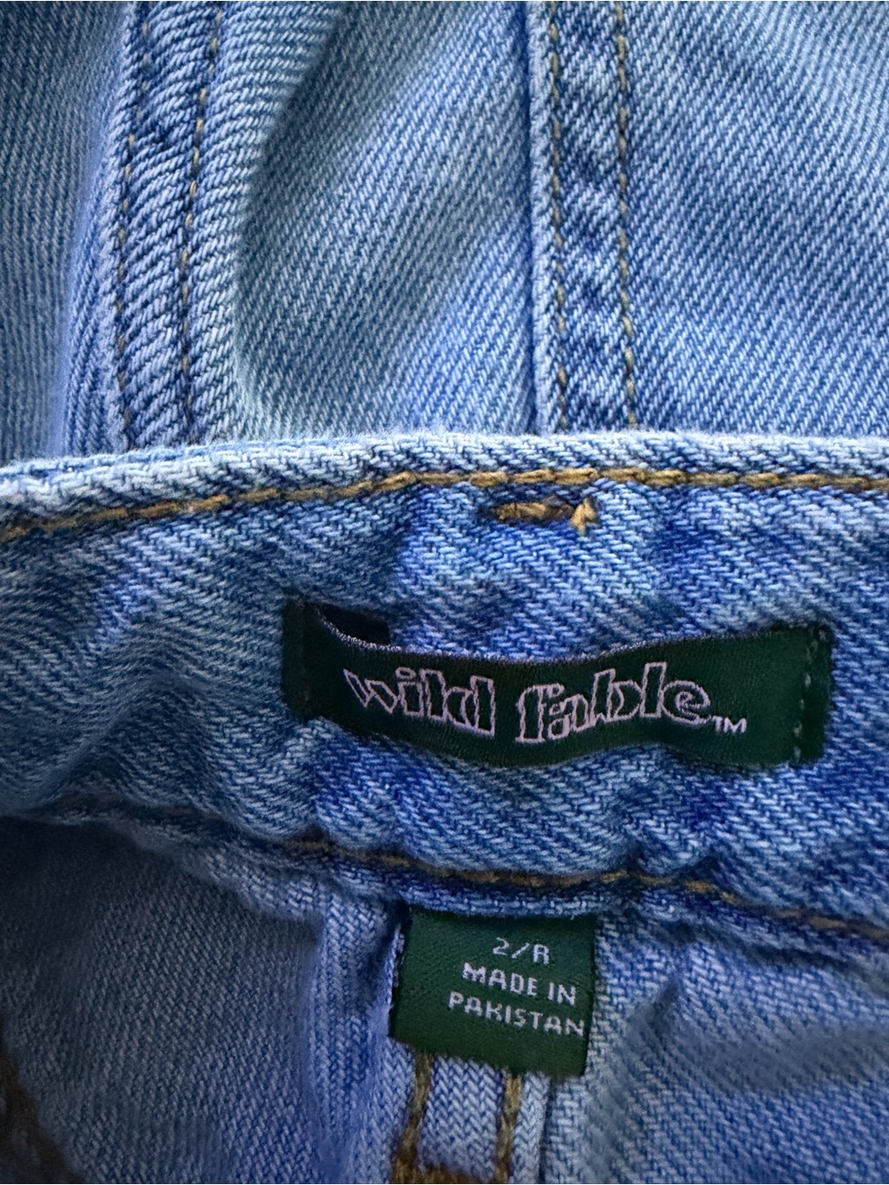 wild fable Light Blue Wide-Leg Cargo Jeans - Picture 3 of 4